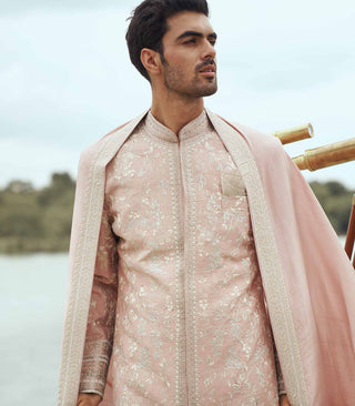 THREAD PITTA AND CUTDANA SHERWANI SET