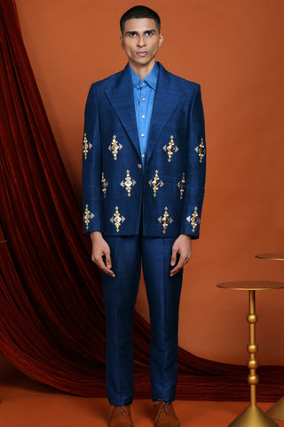 CRUZ - blue blazer set