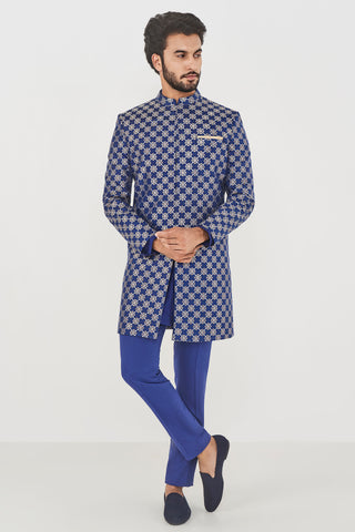 JEET SHERWANI- NAVY