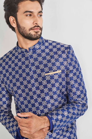 JEET SHERWANI- NAVY