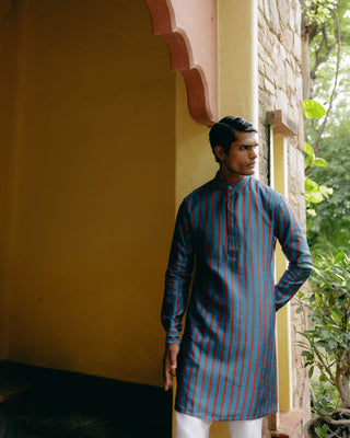 Azure blue kurta set