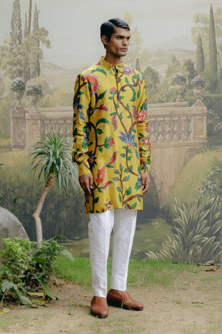 Sunflower yellow kurta set