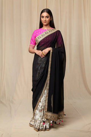 Ivory Oasis Saree