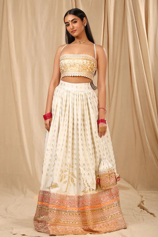 Ivory Oasis Lehenga Set