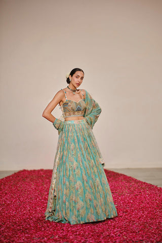 Blue Shore Lehenga - Ready To Ship