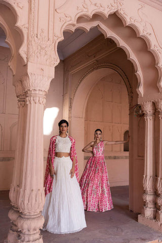 One Shoulder Rani Pink Gown