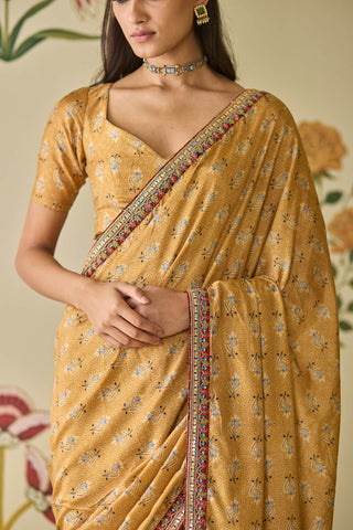 Mustard Yellow Saree