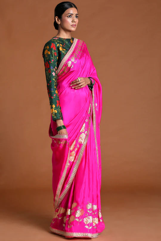 Pretty In Pink Saree