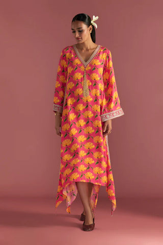 Berry Pink Mist Kaftan