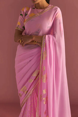 Blush Springbud Saree - Ready to Ship