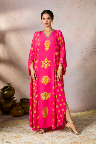 Pink Trinkets Kaftan