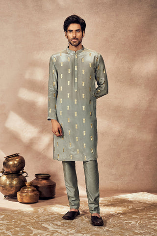 Grey Timber Tribe Kurta With Pants