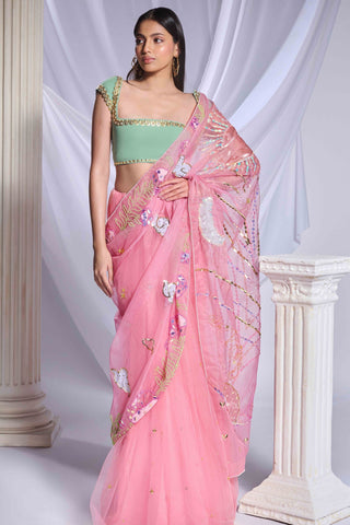 Rose Reverie Saree Set