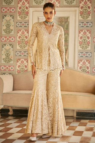 Nude Paisley Sharara Set