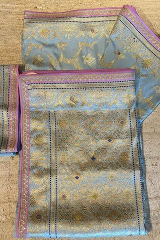 BLUE BENARAS SILK SAREE