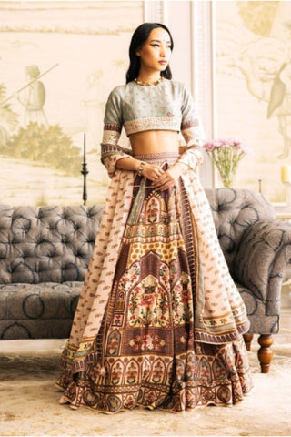 APHRODITE PRINTED LEHENGA SET