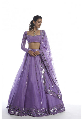 Catnip Purple Lehenga Set