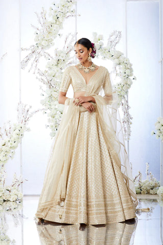 Ivory Gota Patti Lehenga Set - Ready To Ship