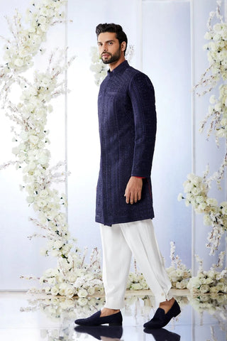 SG Midnight Blue Sherwani Set