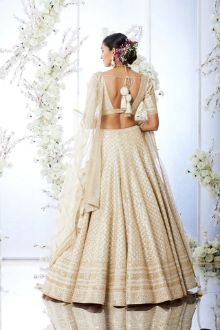 Ivory Gota Patti Lehenga Set - Ready To Ship