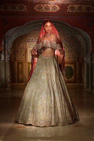 Sage Green Lehenga Set