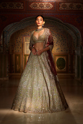 Sage Green Lehenga Set