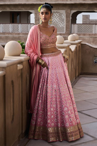 NURA LEHENGA - BLUSH