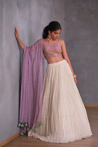 Sea Lavender Lehenga