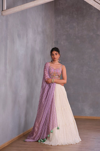 Sea Lavender Lehenga