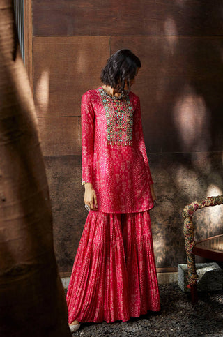 LA Pink Sharara Set