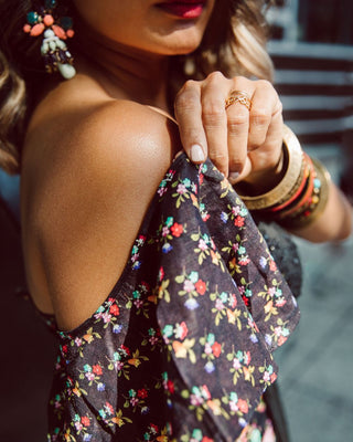 Black Frida Flora Lehenga