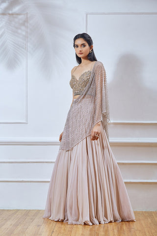 Dusty Pink Lehenga with Dupatta