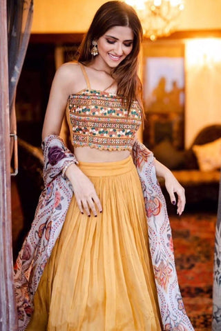 Mustard Marigold Lehenga Set