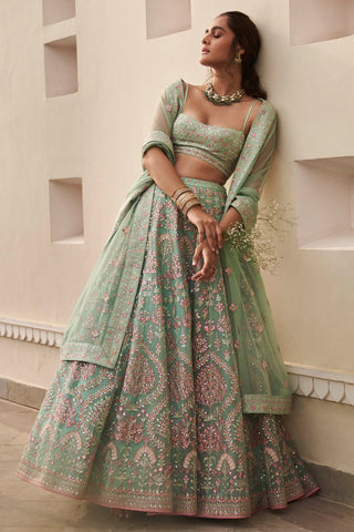 LOVESTRUCK LEHENGA - AQUA