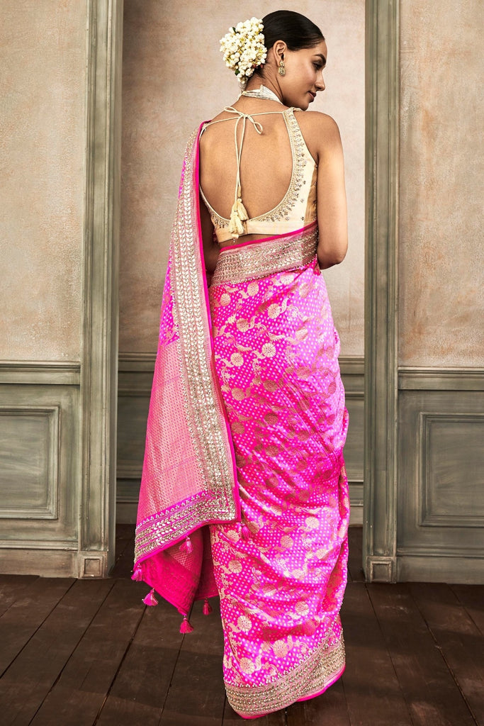 Pink Saree - Buy Designer Sarees Online at Clothsvilla